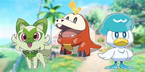 scarlet starter evolutions|Gen 9 Starters and Evolutions 